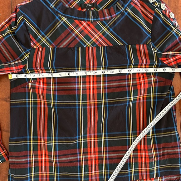 J. Crew Women's Long Sleeve Plaid Top Size 4 - Picture 7 of 7
